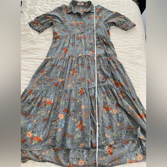 Floral Blue Dress - Picture 13 of 16